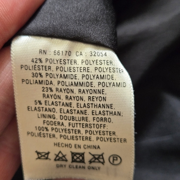 CARTONNIER ANTHROPOLGIE Olive Green Blazer With Black lapel And Ruffle. Size 2 - Picture 10 of 13